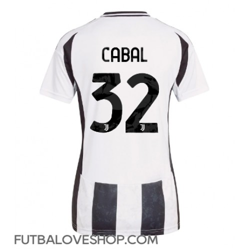 Dres Juventus Juan Cabal #32 Domáci pre Ženy 2024-25 Krátky Rukáv